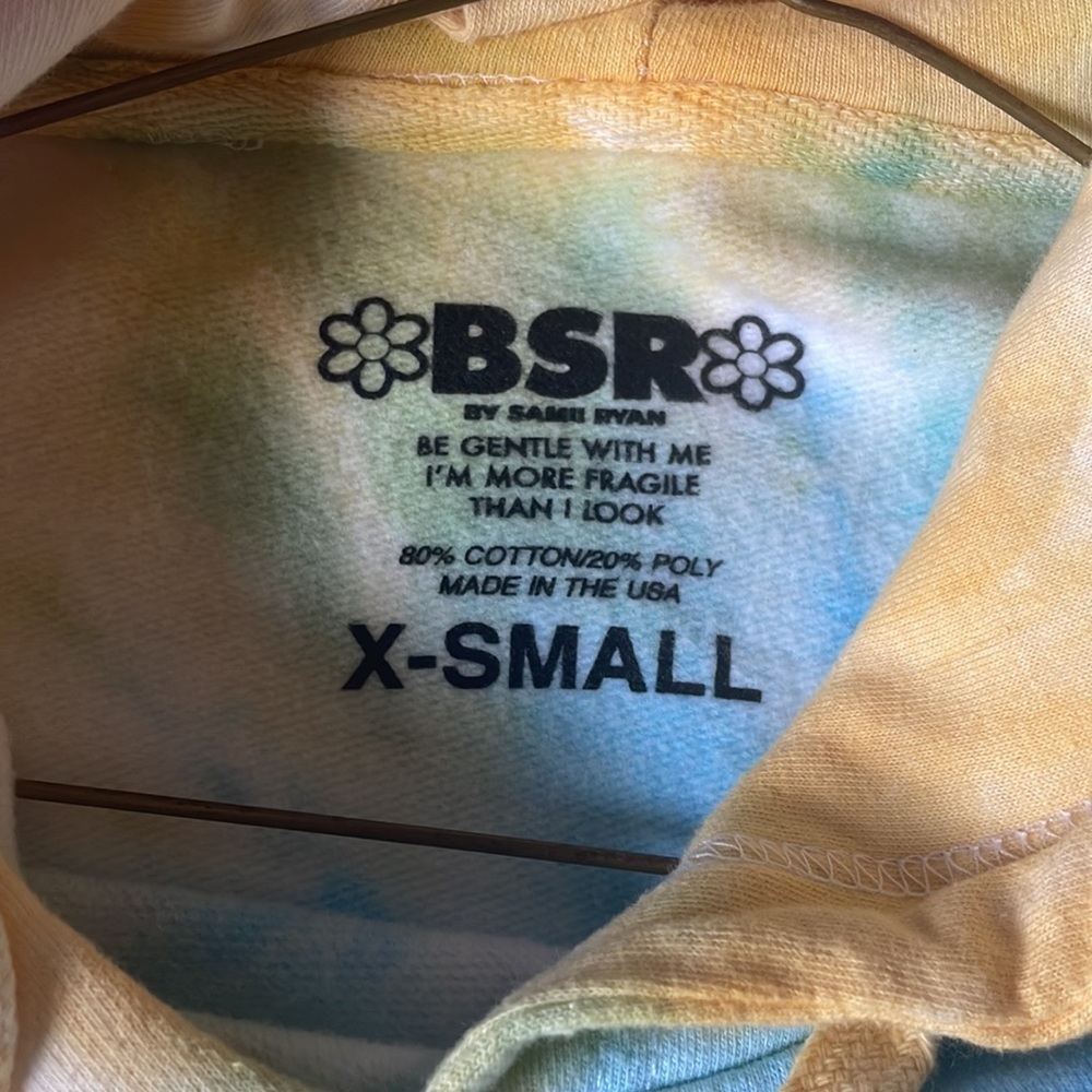 🔥🔥5/$25! BSR by SAMII RYAN Tye Dye Pullover Graphic Hoodie - Picture 5 of 5